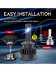 Sinoparcel D2S LED Headlight Bulb - 6000K 35W High and Low Beam Xenon HID Replacement Lights - Pack of 2