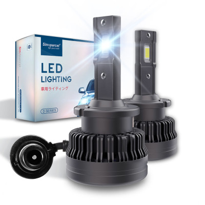 Sinoparcel D2S LED Headlight Bulb - 6000K 35W High and Low Beam Xenon HID Replacement Lights - Pack of 2