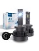 Sinoparcel D2S LED Headlight Bulb - 6000K 35W High and Low Beam Xenon HID Replacement Lights - Pack of 2