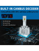 Sinoparcel D3S LED Headlight Bulb - 400% More Brightness 6000K 35W Xenon HID Replacement Lights -2Pcs