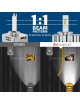 Sinoparcel D5S LED Headlight Bulb  -6000K 400% More Brightness High Low Beam Xenon HID Replacement Lights -Pack of 2