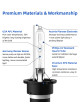Sinoparcel D2R Headlight Bulb -6000K 35W Replacement Xenon HID Bulb -2 Yrs Warranty- Pack of 2
