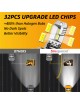 Sinoparcel H4/9003 LED High Beam and Low Beam Headlight Bulbs, 20000LM/Set 6500K Halogen Replacement Lights, Pack of 2