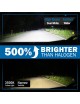 Sinoparcel 9007/HB5 LED Headlight Bulbs,500% Brighter Canbus Ready,Super Bright Halogen Replacement Kit,Pack of 2