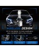 Sinoparcel Upgrade 9012/HIR2 LED Headlight Bulbs,20000LM/Set 6500K,High Low Beam Halogen Replacement,Pack of 2