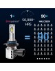 Sinoparcel Upgrade 9012/HIR2 LED Headlight Bulbs,20000LM/Set 6500K,High Low Beam Halogen Replacement,Pack of 2