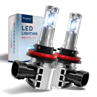 Sinoparcel H11 LED Headlight Bulbs Low Beam, H11/H8 Fog Light Bubs or DRL,20000LM/Set 6500K,Pack of 2
