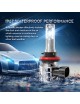 Sinoparcel H11 LED Headlight Bulbs Low Beam, H11/H8 Fog Light Bubs or DRL,20000LM/Set 6500K,Pack of 2