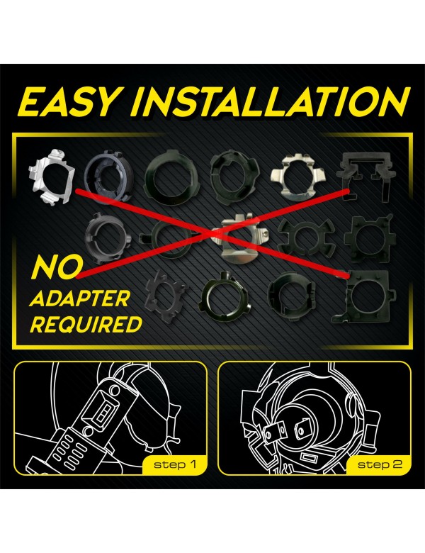 Sinoparcel H7 LED Headlight Bulb High or Low Beam,Fog Light Bulb,20000LM/Set 6500K Plug and Play, 2 Pcs