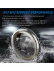 Sinoparcel 7 Inch Round LED Headlights with Blue Halo Ring,for Jeep Wrangler TJ JK JKU with DRL/Turn Signal with H4-H13 Adapter