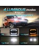 Sinoparcel 5x7 7x6 Inch LED Headlights, High/Low Sealed Beam with DRL and Turn Signal,6500K DOT Approved with H4 Plug