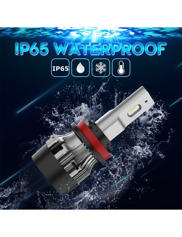 Sinoparcel H11 LED Headlight Bulbs Low Beam, H9 High Beam or H11/H8 Fog Light Bulb -60W/Set, Pack of 2