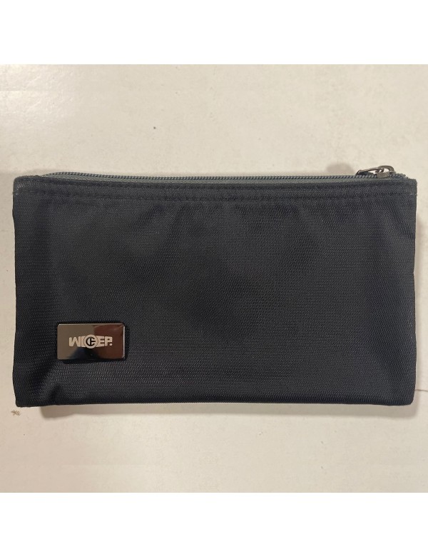 Wideep Canvas Coin Purse, Clutch Bags with Zipper, Travel Makeup Pouches for Cosmetic Toiletry Stationery Storage 