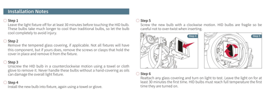 How to install Xenon HID headlight bulb