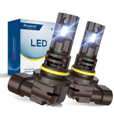 Sinoparcel Upgrade 9005/HB3 LED Headlight Bulbs,20000 Lumens/Set 6500K,High Beam Halogen Replacement,Pack of 2