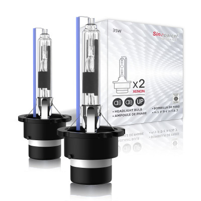 Sinoparcel D2R Headlight Bulb -8000K 35W Replacement Xenon HID Bulb -2 Yrs Warranty- Pack of 2