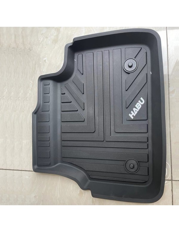 HABU Floor Mats for Cars, All-Weather Waterproof Trim-To Fit Automotive Floor Mats for Trucks SUV, Universal Floor Liner