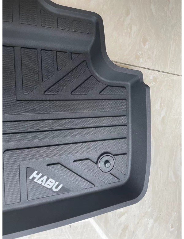 HABU Floor Mats for Cars, All-Weather Waterproof Trim-To Fit Automotive Floor Mats for Trucks SUV, Universal Floor Liner