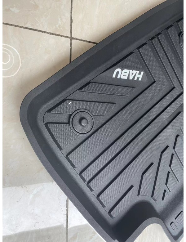 HABU Floor Mats for Cars, All-Weather Waterproof Trim-To Fit Automotive Floor Mats for Trucks SUV, Universal Floor Liner
